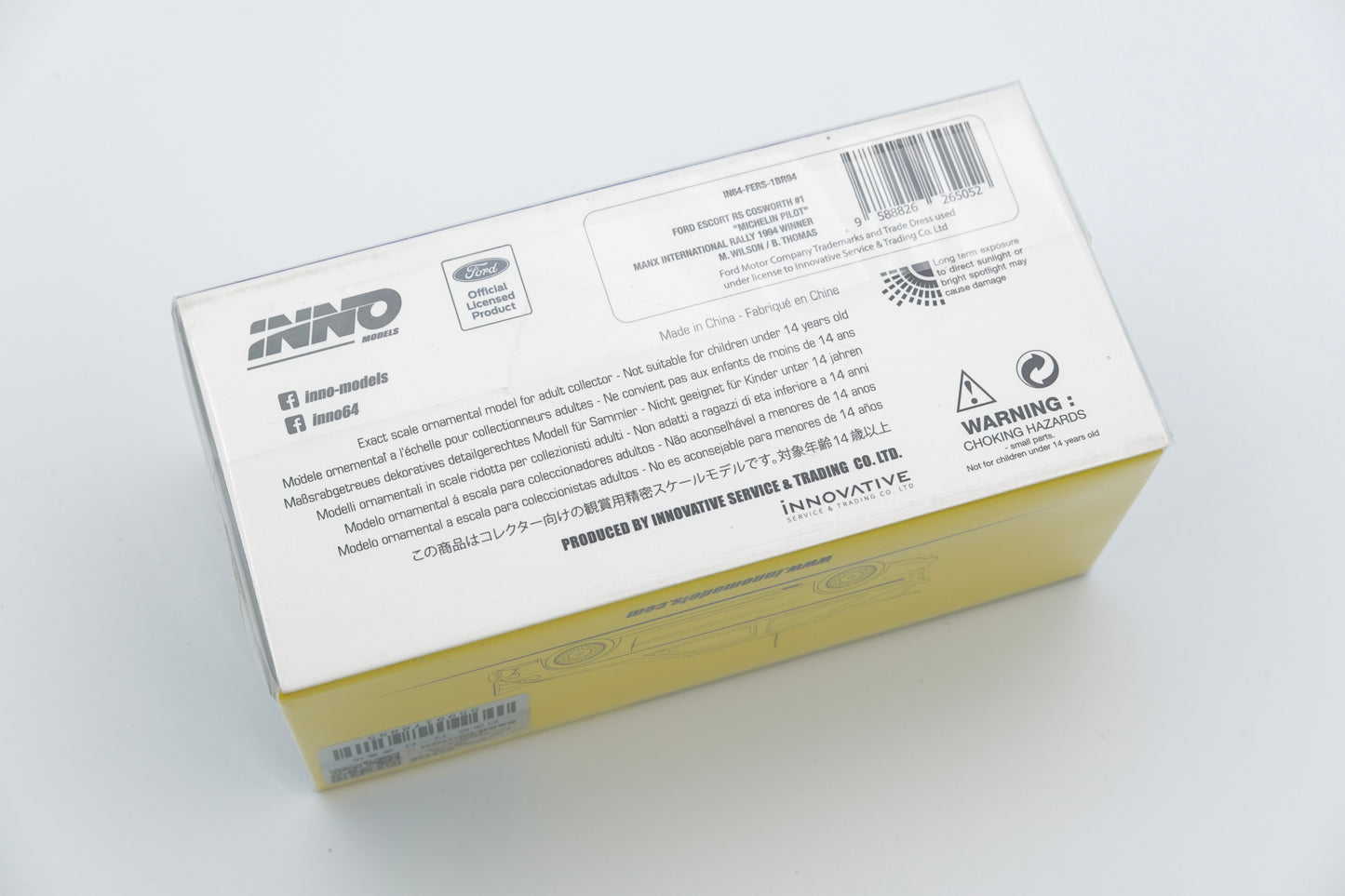 INNO64 | Ford Escort RS Cosworth #1 "Michelin Pilot" Manx International Rally 1994 Winner | 1:64