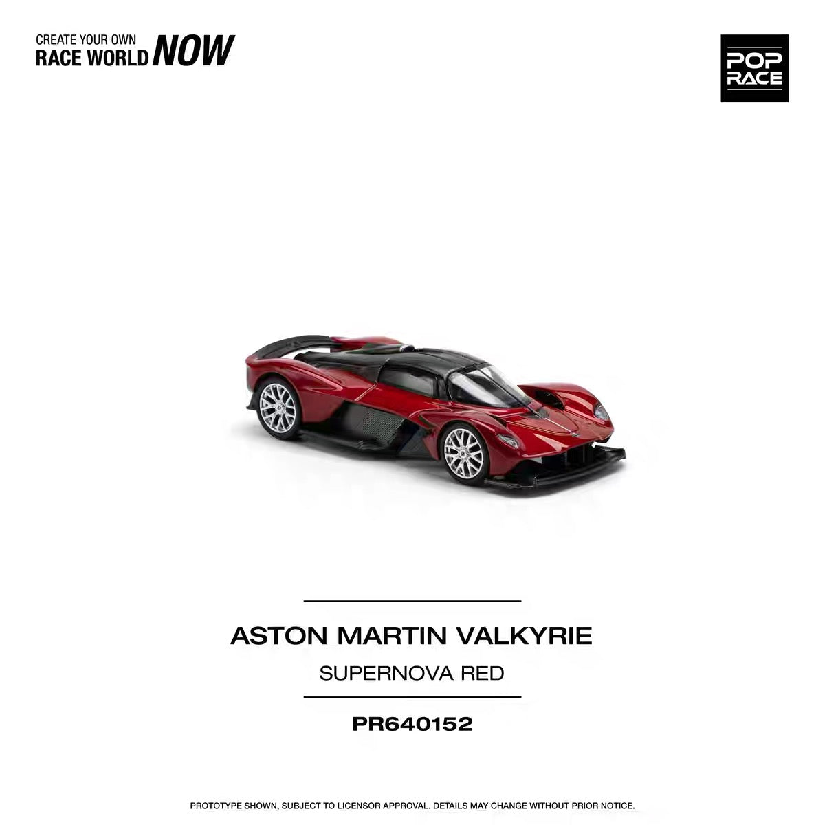POPRACE | PR640152 Aston Martin Valkyrie Supernova Red | 1:64