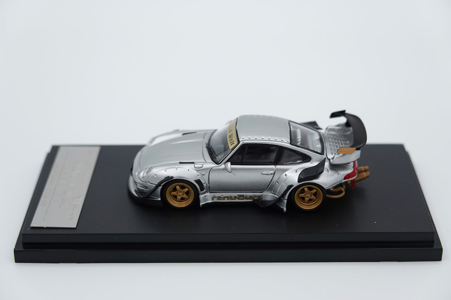 GhostPlayer × Streer Warrior | Porsche 911 993 RWB RAUH-Welt Silver | 1:64