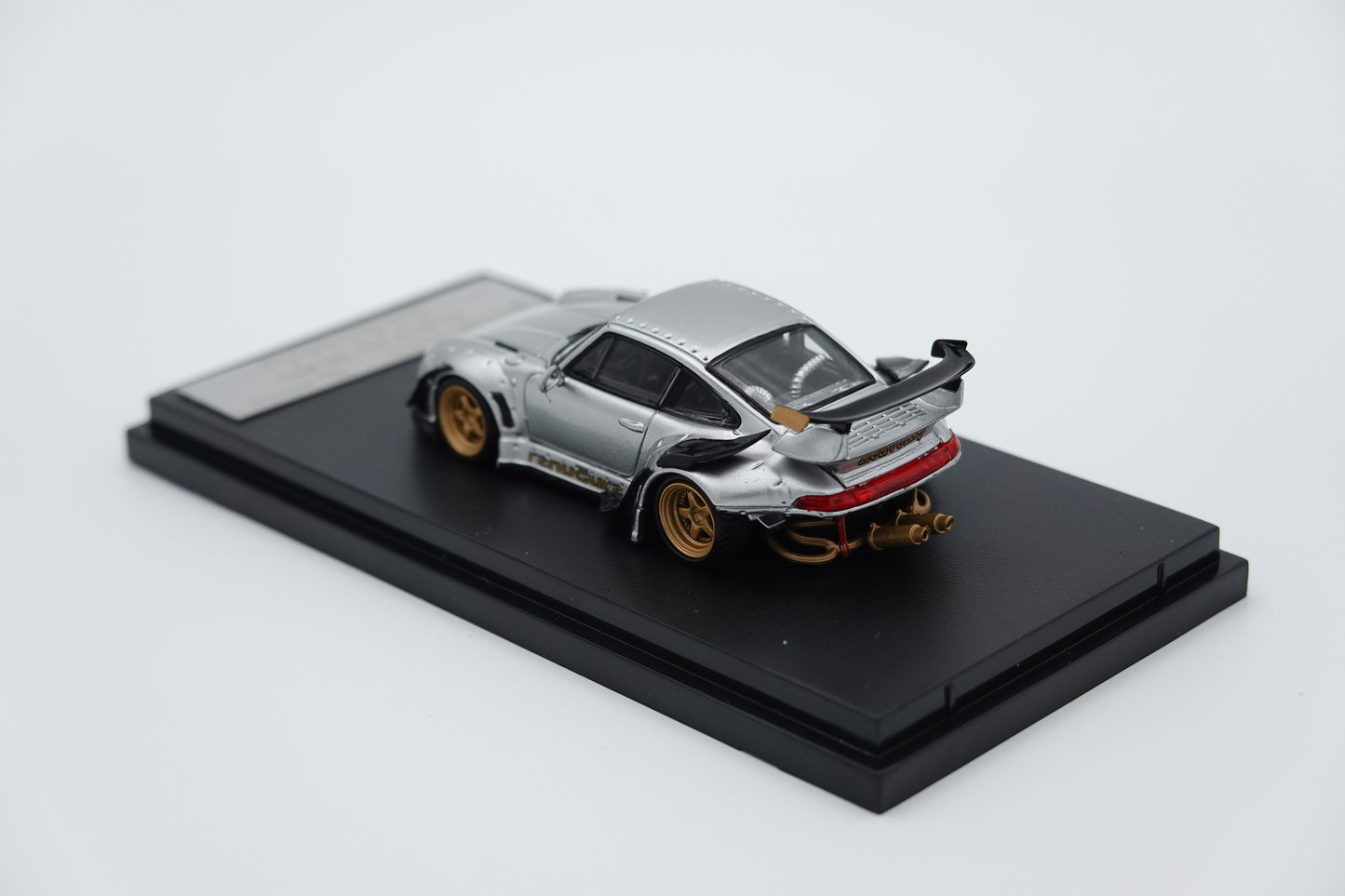 GhostPlayer × Streer Warrior | Porsche 911 993 RWB RAUH-Welt Silver | 1:64