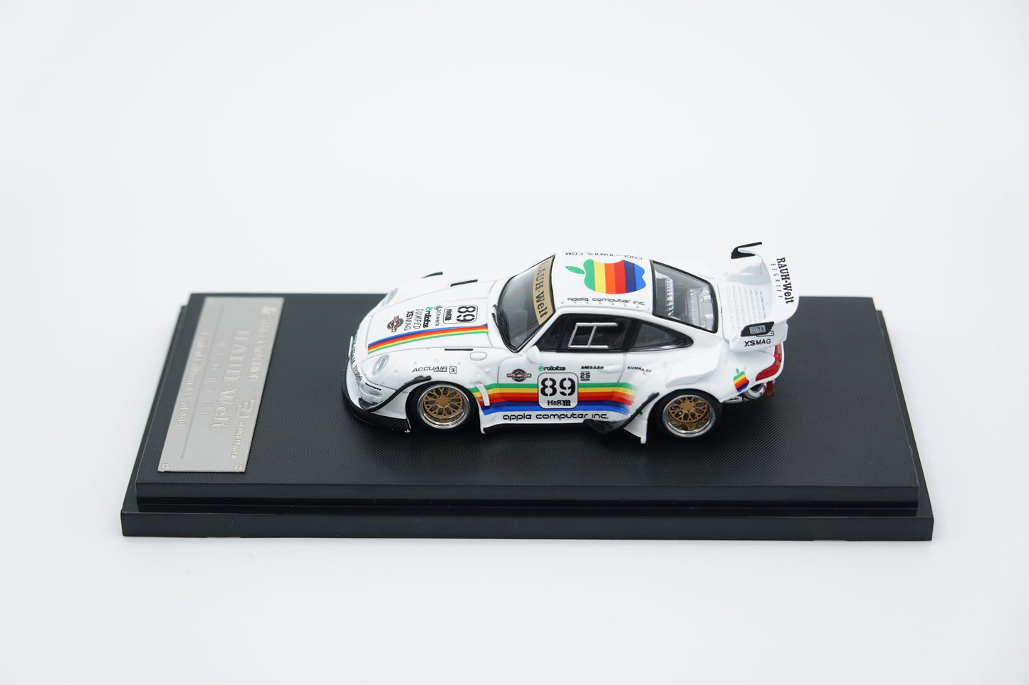 GhostPlayer × Street Warrior | Porsche 911 993 RWB RAUH-Welt White Apple | 1:64