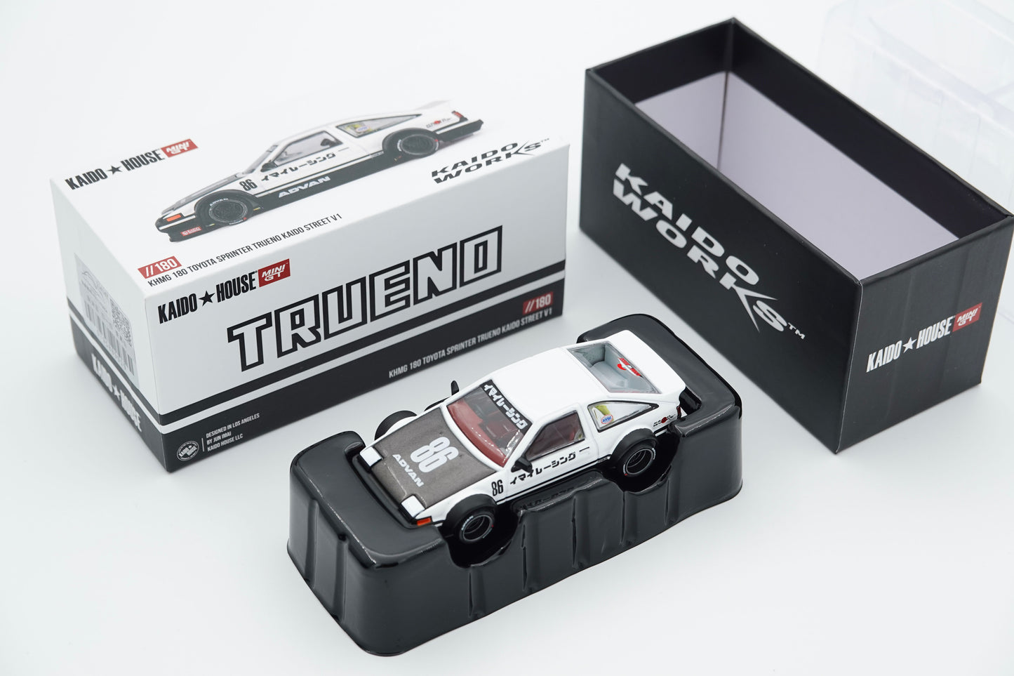 MINI GT × Kaido House | KHMG180 Toyota Sprinter Trueno Kaido Street V1 | 1:64