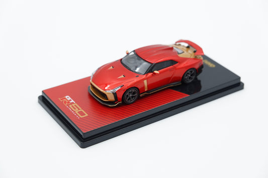 INNO64 | Nissan GTR GT-R50 by Italdesign Red&Gold | 1:64