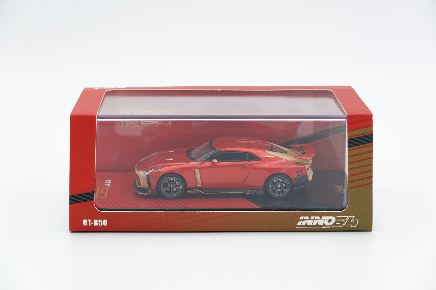 INNO64 | Nissan GTR GT-R50 by Italdesign Red&Gold | 1:64