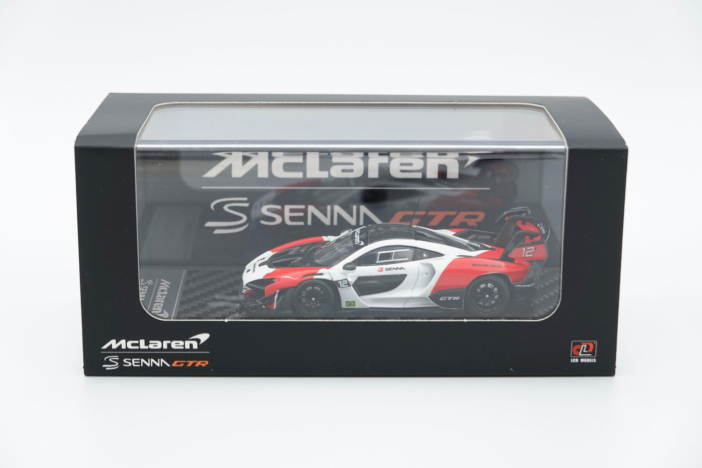 LCD | McLaren Senna GTR Red&White | 1:64