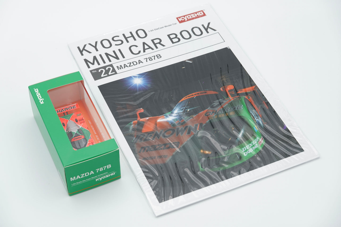 Kyosho | Mazda 787B 1991 Le Mans 24Hrs Winner Kyosho Mini Car & Book | 1:64
