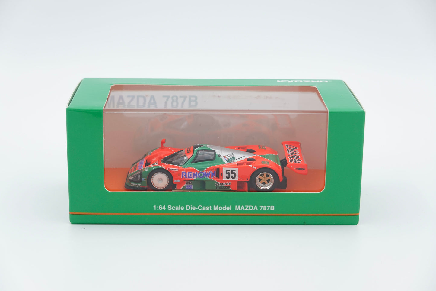 Kyosho | Mazda 787B 1991 Le Mans 24Hrs Winner Kyosho Mini Car & Book | 1:64