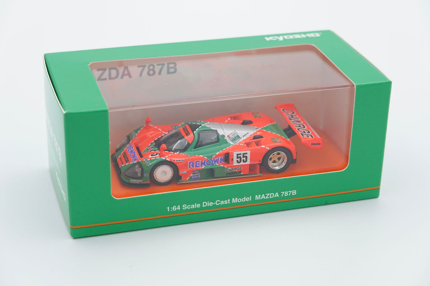 Kyosho | Mazda 787B 1991 Le Mans 24Hrs Winner Kyosho Mini Car & Book | 1:64