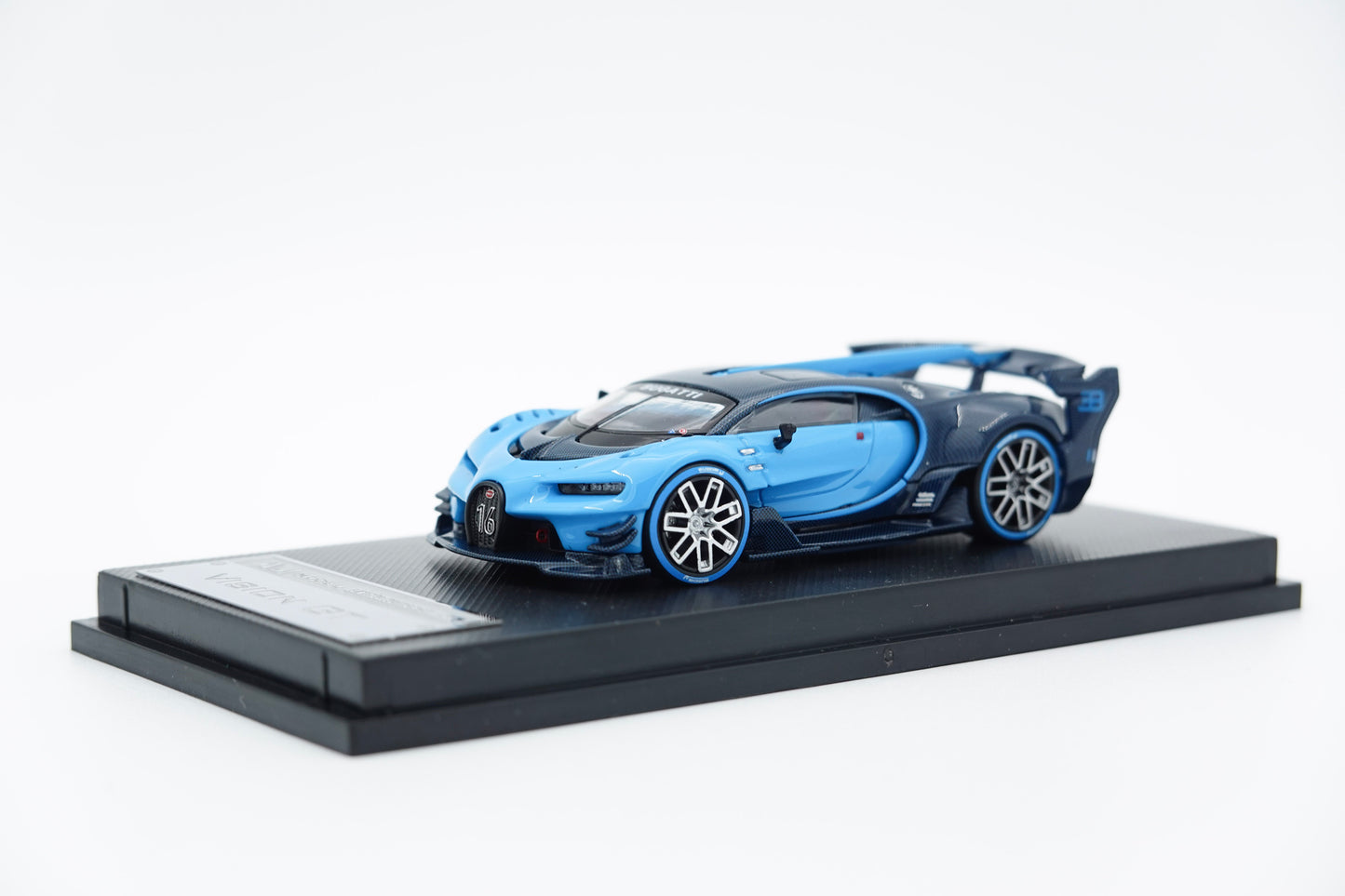 MJ Model | Bugatti Vision GT Black and Blue | 1:64