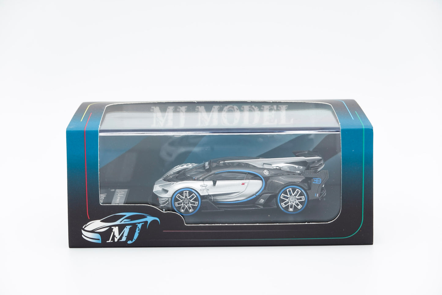 MJ Model | Bugatti Vision GT Black and Silver | 1:64