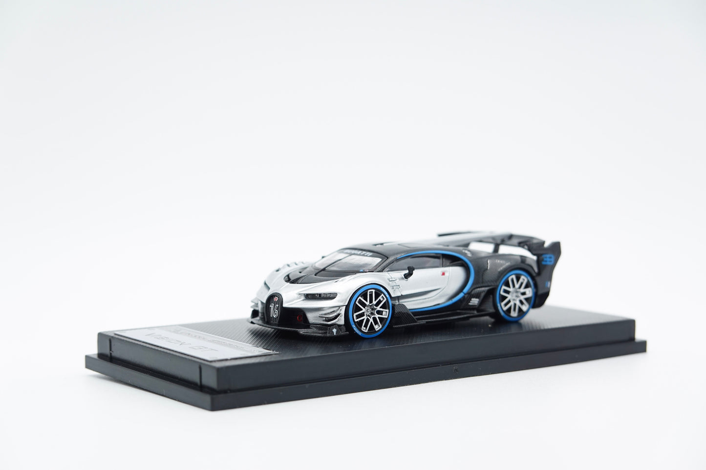 MJ Model | Bugatti Vision GT Black and Silver | 1:64