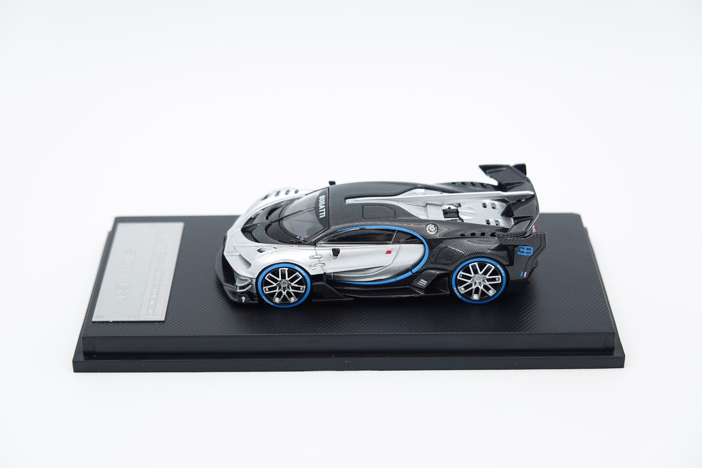 MJ Model | Bugatti Vision GT Black and Silver | 1:64