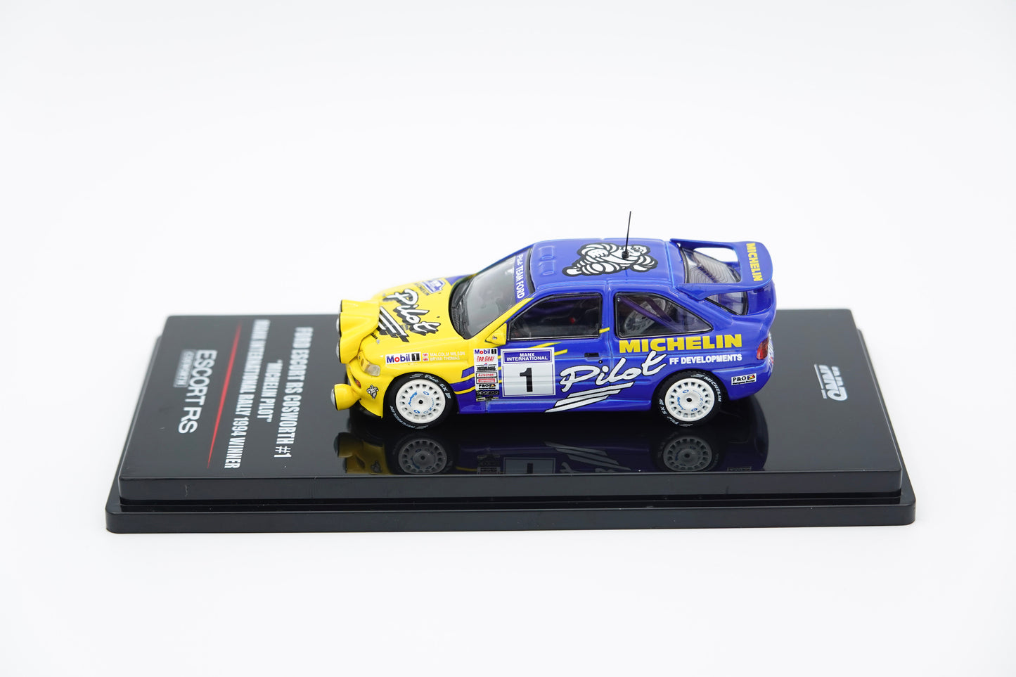 INNO64 | Ford Escort RS Cosworth #1 "Michelin Pilot" Manx International Rally 1994 Winner | 1:64
