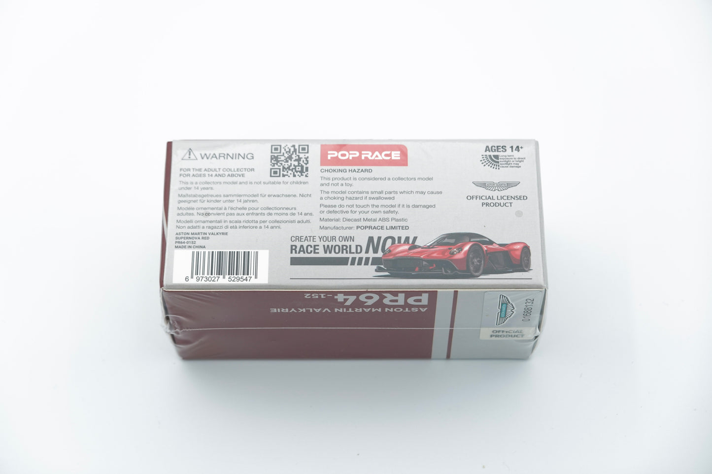 POPRACE | PR640152 Aston Martin Valkyrie Supernova Red | 1:64