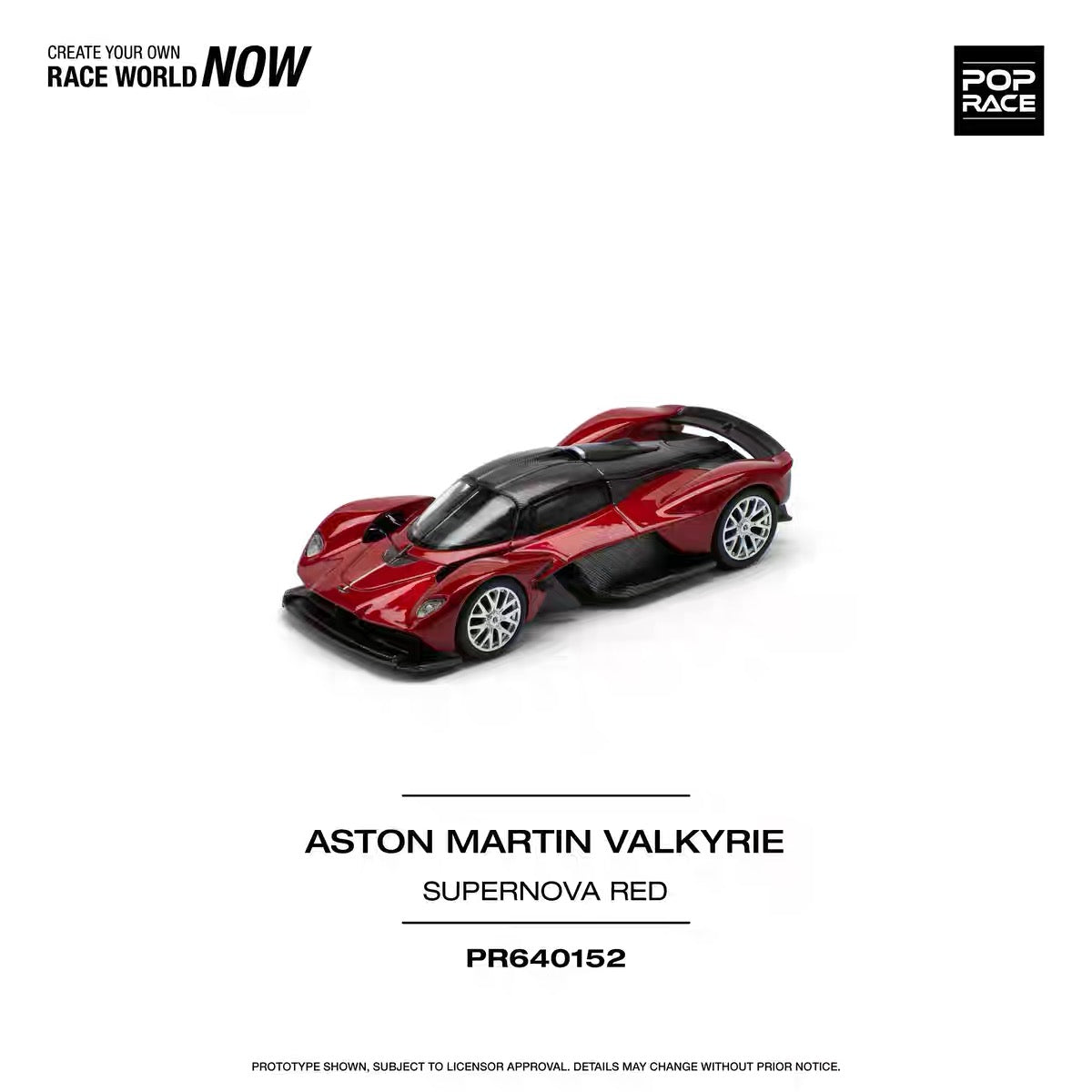 POPRACE | PR640152 Aston Martin Valkyrie Supernova Red | 1:64