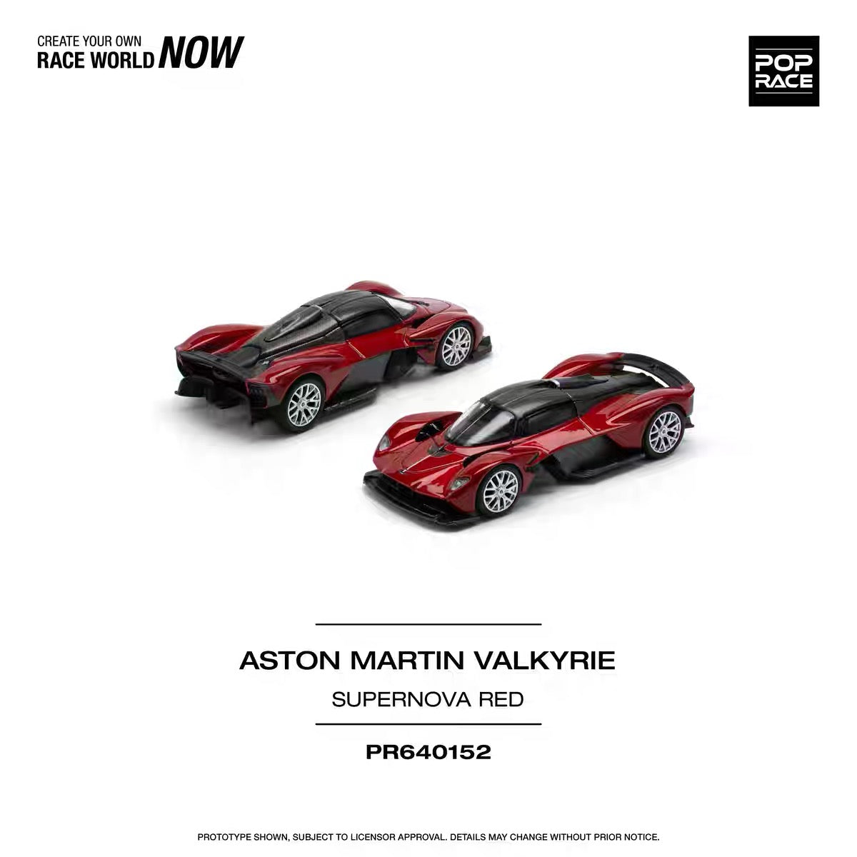 POPRACE | PR640152 Aston Martin Valkyrie Supernova Red | 1:64