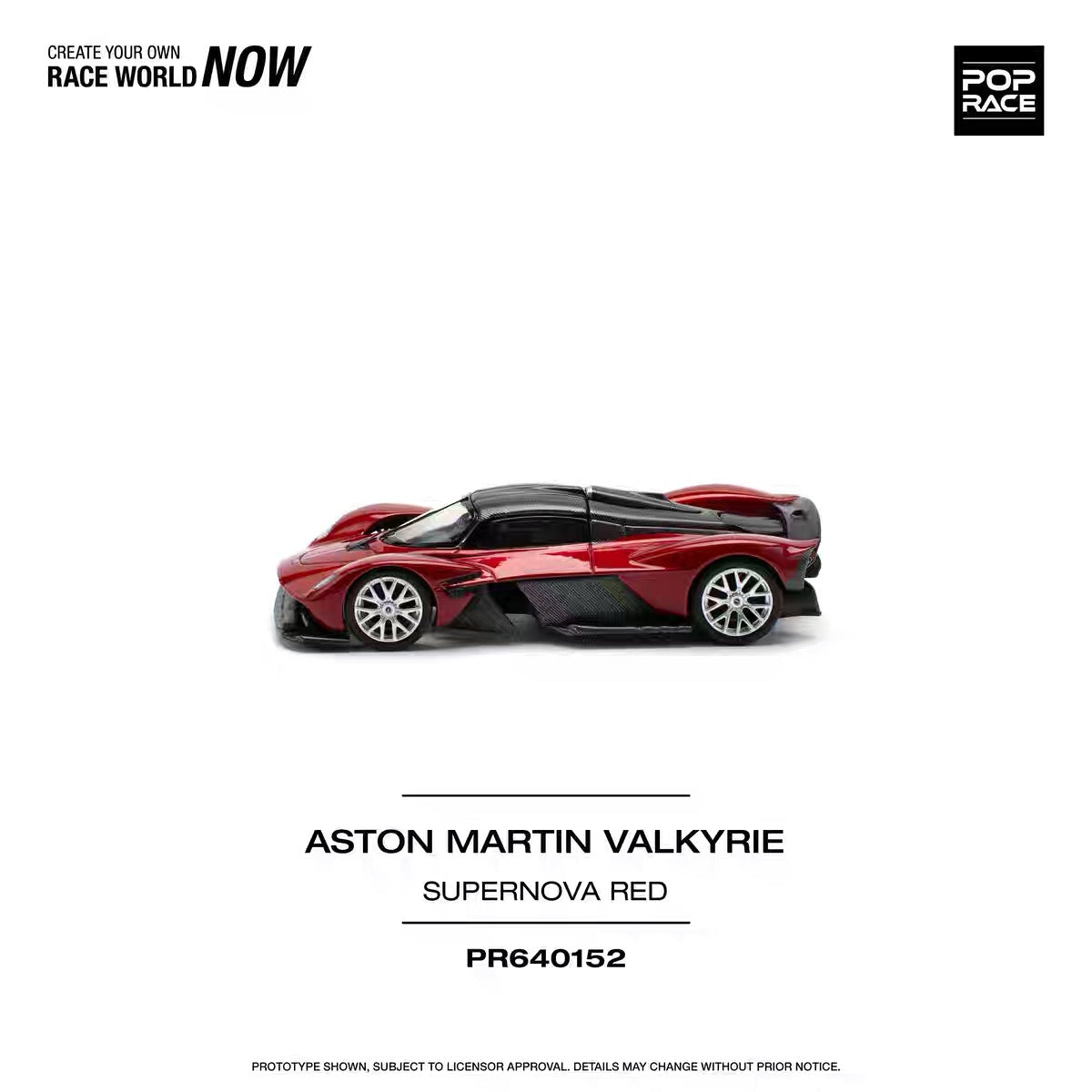 POPRACE | PR640152 Aston Martin Valkyrie Supernova Red | 1:64
