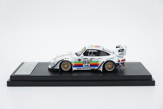 GhostPlayer × Street Warrior Porsche 911 993 RWB RAUH-Welt Racing Car Model 1:64