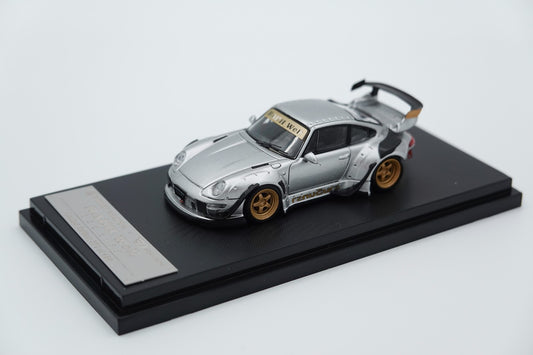 GhostPlayer × Streer Warrior Porsche 911 993 RWB RAUH-Welt Racing Car Model 1:64